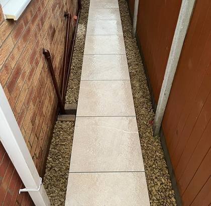 Porcelain Patio Extension — Rear Garden Upgrade